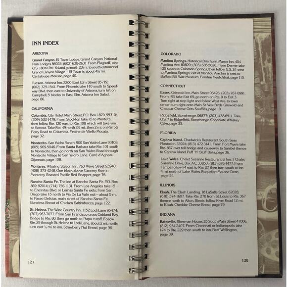 Benson & Hedges Recipes from Great American Inns 1981 Spiral Gift Collection - Picture 7 of 16